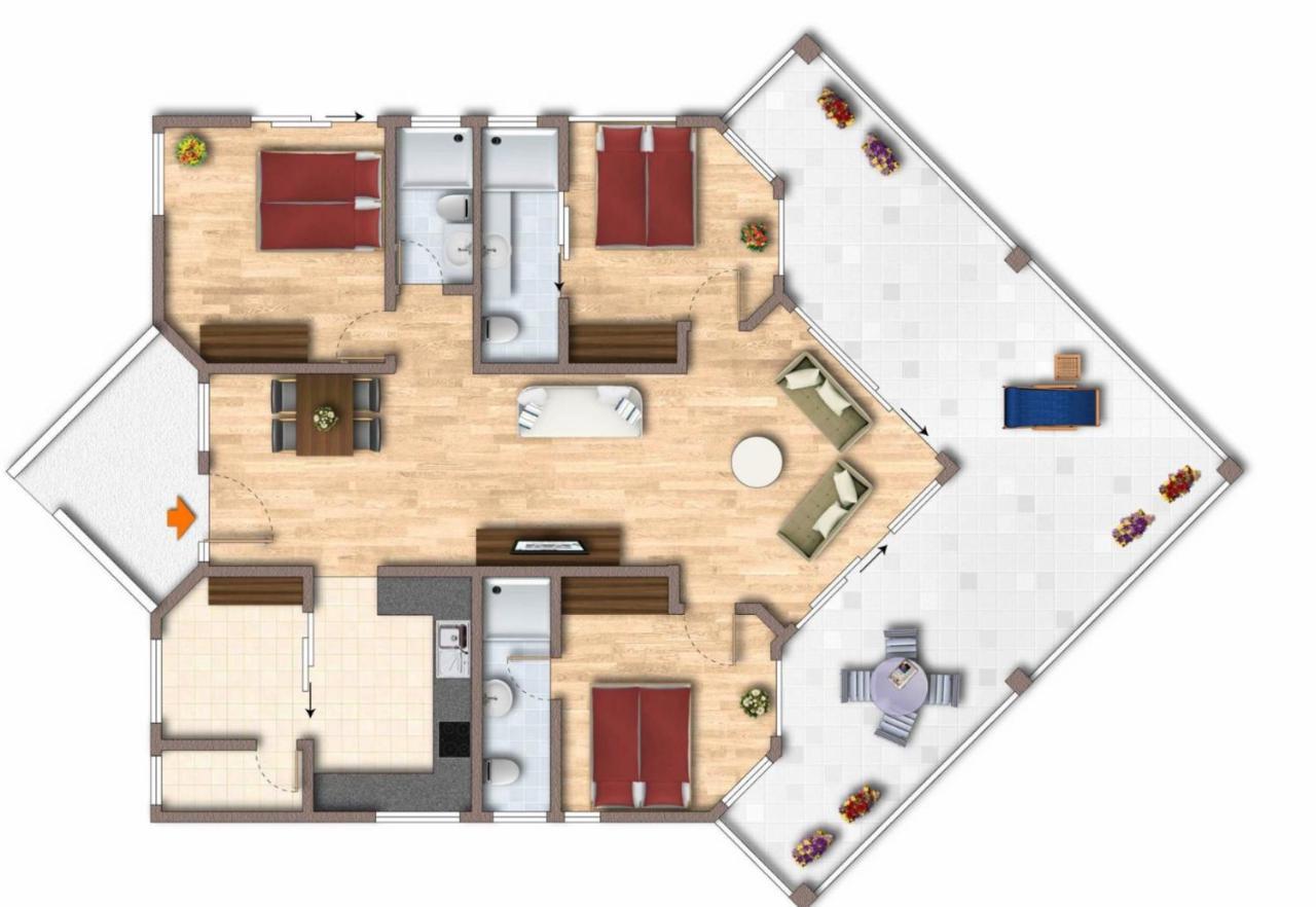 Dream Beach Cumbuco Oceanfront Apartments מראה חיצוני תמונה